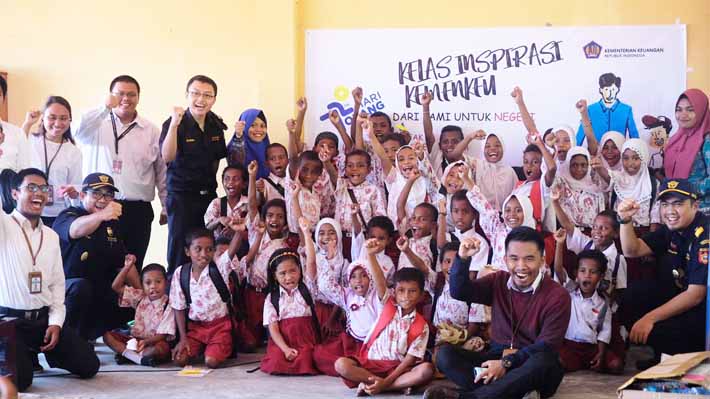 Keceriaan bersama siswa-siswi SDN Kotam